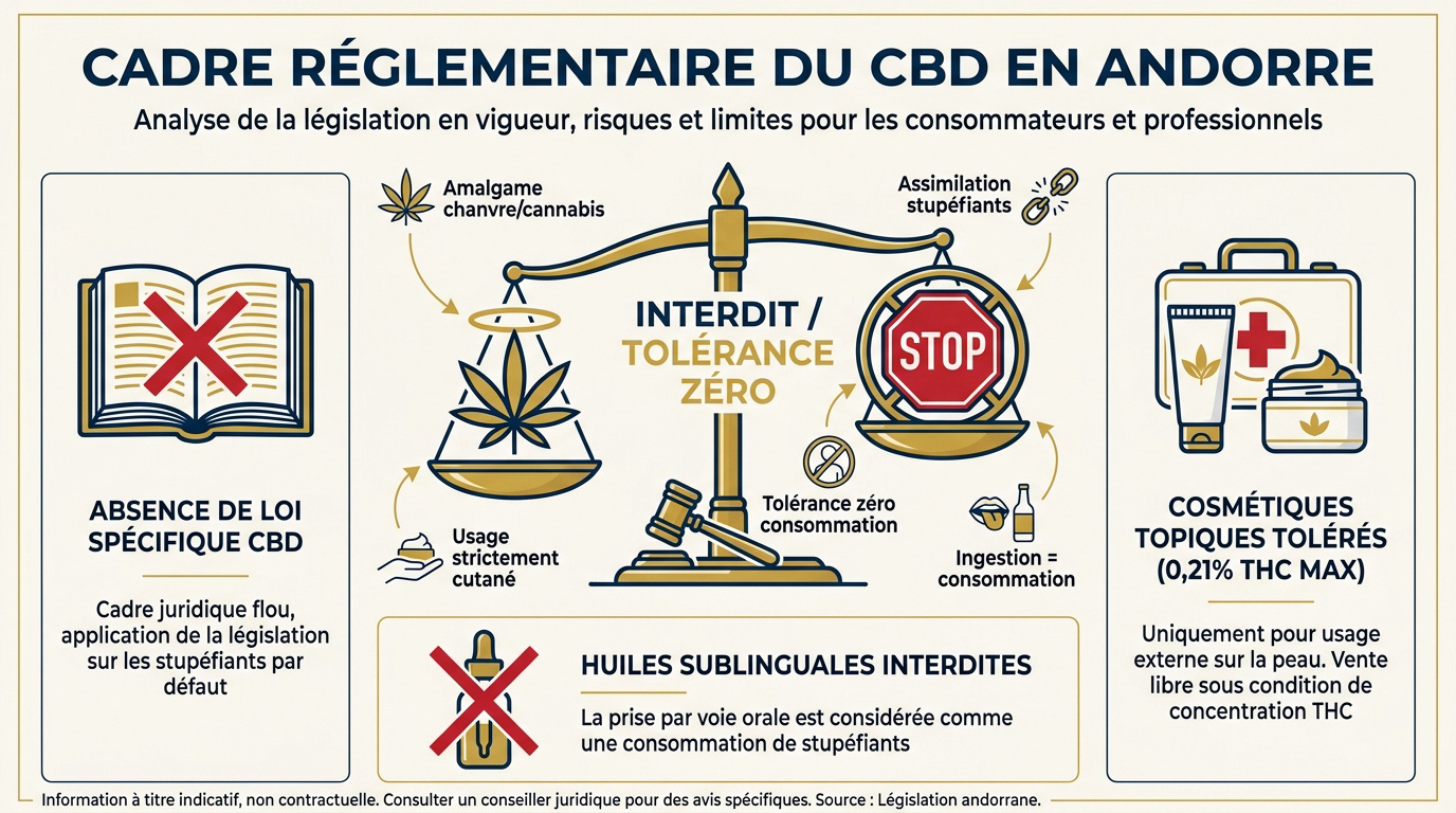 Réglementation stricte des produits CBD en Andorre